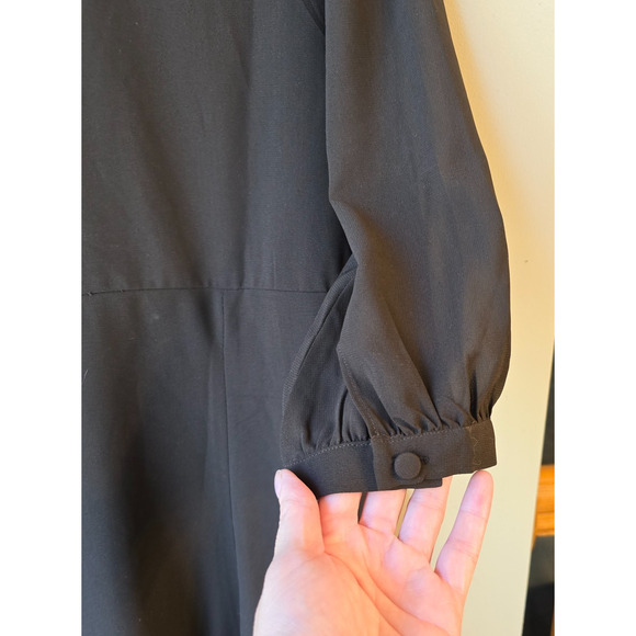 Midnight Velvet Brown Formal Wedding Church Party Beaded Trim Dress Size M - Picture 5 of 9